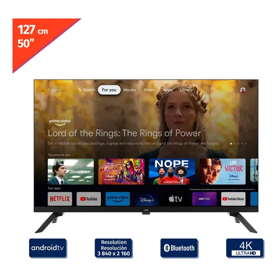 Smart Tv Jvc 50 Pulgadas Hd Goole Tv Frameless