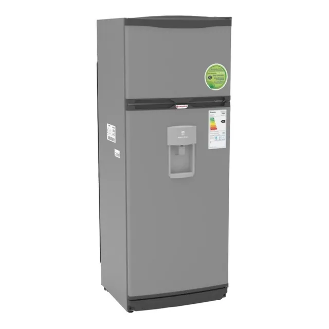 Heladera Cíclica Bambi 2F1800PDA inoxidable con freezer 386L 220V Silver