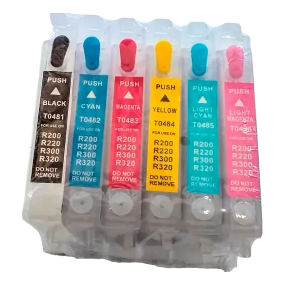R200 R320 Rx620 Juego De Cartuchos Rellenables  Con Chip 