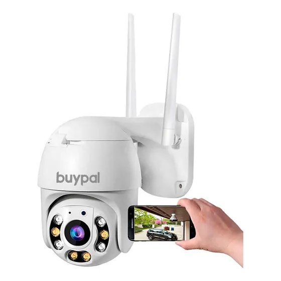 Camara Smart Full Hd Exterior Wifi Sensor Movimiento Remoto Color Blanco