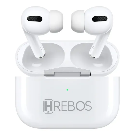 Fone de Ouvido Gamer Wireless Hrebos Earbuds Branco Bluetooth TWS