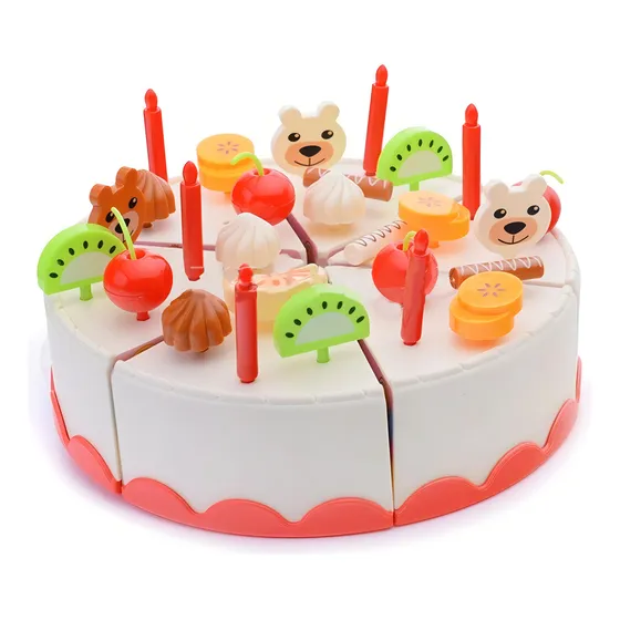 Set De Cumpleaños Con Torta Y Accesorios