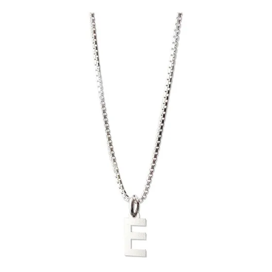 Cadena De Plata Mujer Con Inicial + Presentacion De Regalo