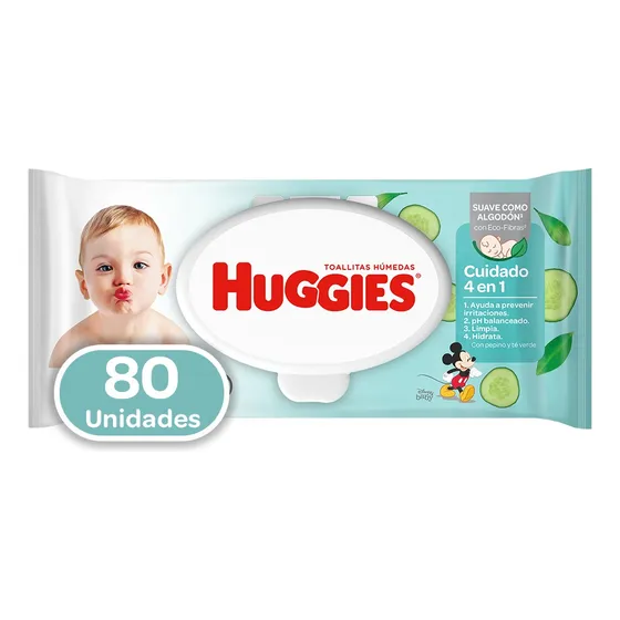 Toallas Huggies One & Done X 80