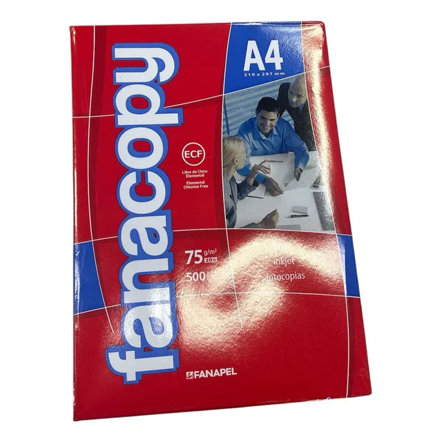 Resma De Hojas Fanacopy 75 Gramos X500 - Goldin Papelería