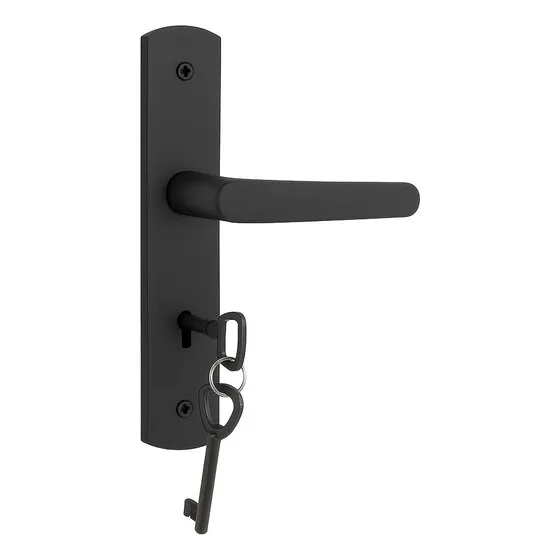 Fechadura Interna Ipanema Reta Esp27 Preto - Soprano