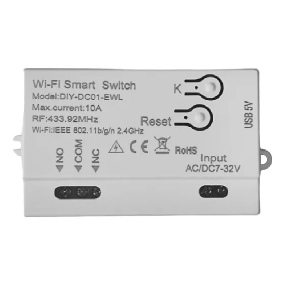 Sonoff Interruptor Wifi 5v 12v 24v Ac/dc Domotica Rf433
