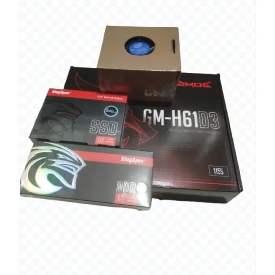 Kit Placa Mãe Intel 1155, I3-3240, Ssd 240gb, Ram 8gb Ddr3 Preto