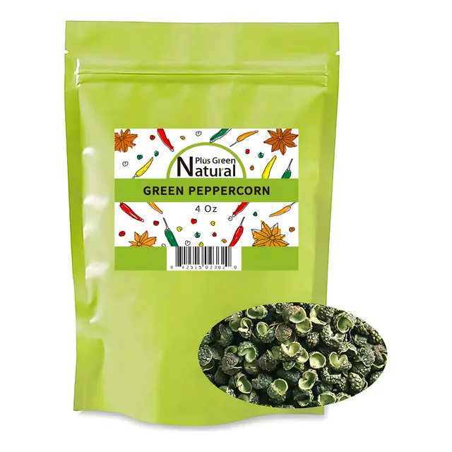Npg Granos De Pimienta Verde Sichuan De Alta Calidad, 4 Onza
