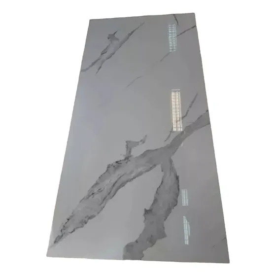 Porcelanato Blanco Con Vetas Calacata Brillante 80x160 1°