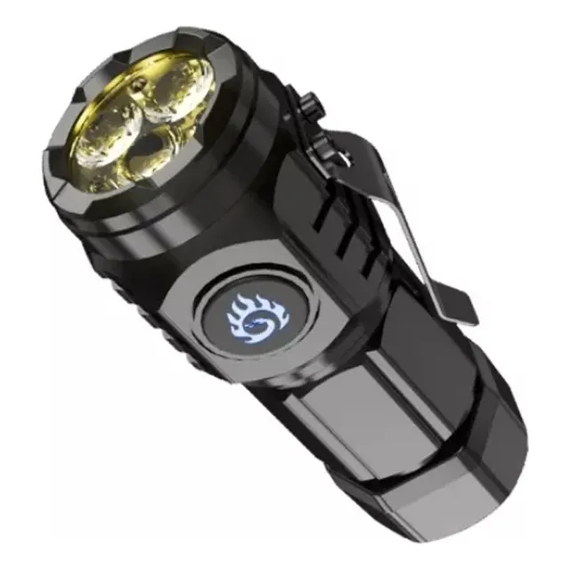 1 Linterna Alemana Monster Three Eyes Mini Flash Super Power