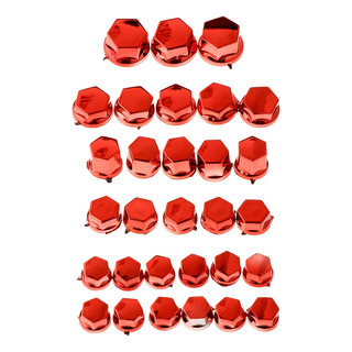 Tapa De Cabeza De Tuerca Hexagonal Para Tornillos, Color Roj Tapa De Cabeza De Tuerca Hexagonal Para Tornillos, Color Roj