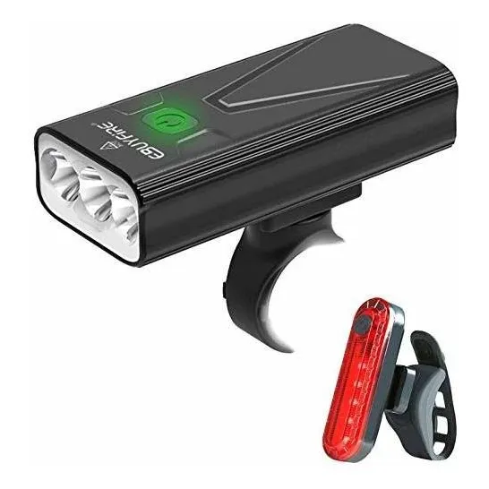 Luz Bicicleta Led Recargable Usb, 3000 Lumens 5200 Mah