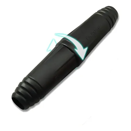 Rayantek Conector Emenda Cabo 9mm Kit Macho/fêmea Dkj10-25 Para Solda