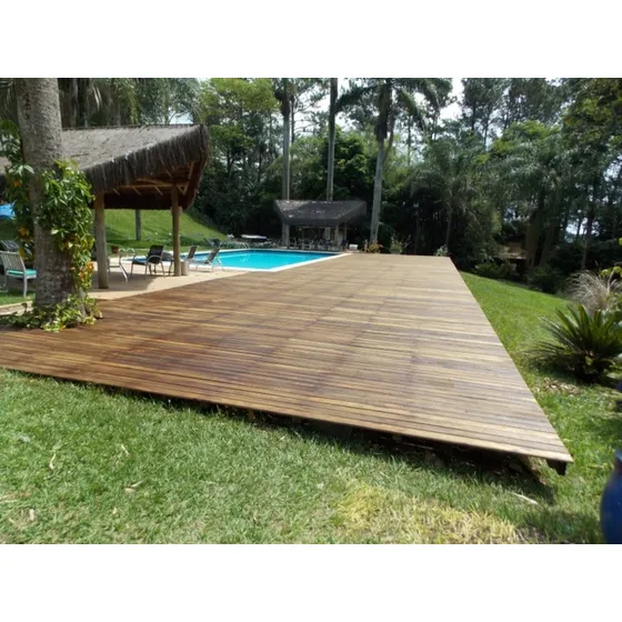 10 Tábuas Deck De Pinus Madeira Tratado Autoclave 