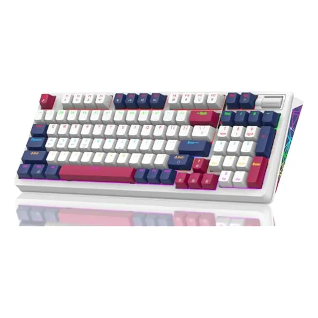 Teclado Mecánico Inalámbrico, Triple Modo