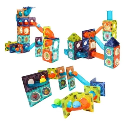 Set Bloques Magnéticos Con Luces 75 Pcs