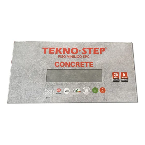 Piso Vinilico Spc Teknostep Concrete 6.5mm 