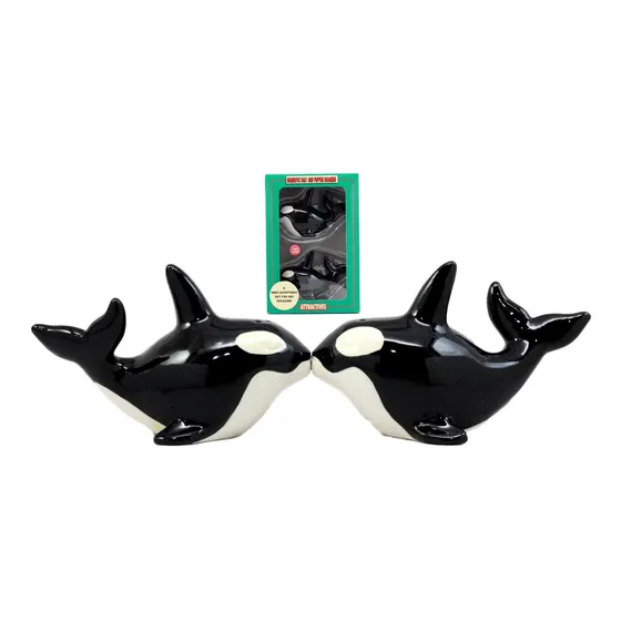 Vida Marina Orca Killer Ballena Salero Pimentero Juego