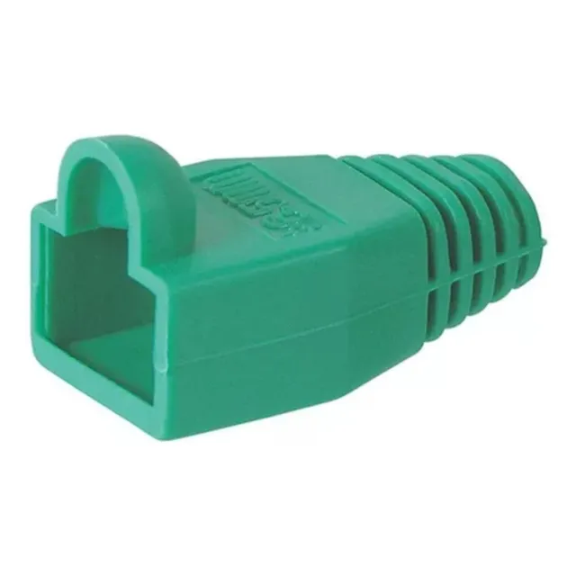 Pack 100 Protector O Botita Rj45 Verde