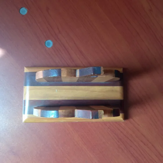 Porta Servilletera  En Madera Forma De Manzanita