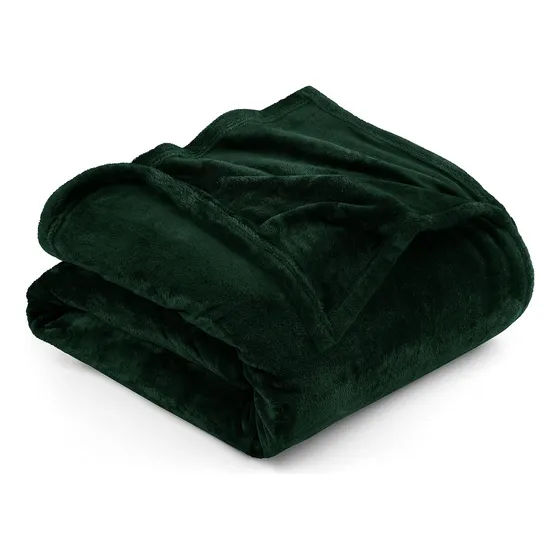 Manta Forest Green 229x214 Cm Suave Y Antiestática 300gsm
