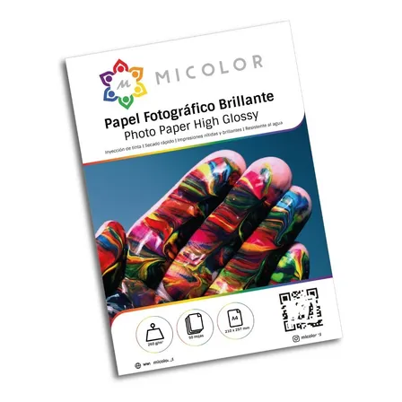 Papel Fotografico Brillante A4 260g 100 Hojas