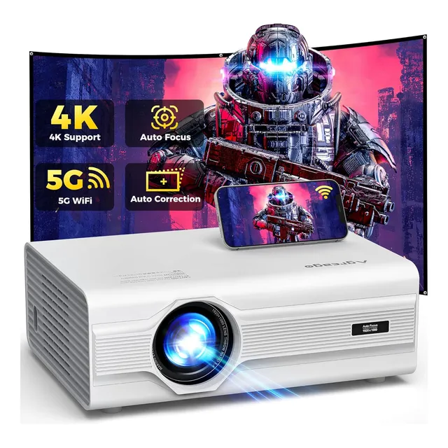 Proyector [auto Focus/keystone] Con Wifi 6 Y Bluetooth...