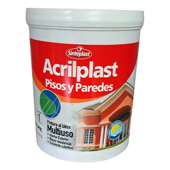Sinteplast Acrilplast Acrílico Látex 4l Color Naranja