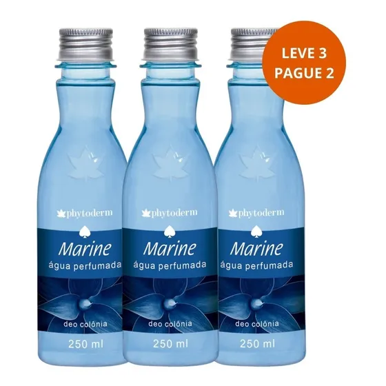 Água Perfumada Deo Colônia Phytoderm Leve 3 Pague 2 Marine 250ml