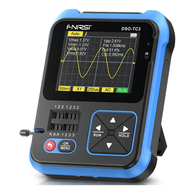 Probador de componentes y osciloscopio 3 en 1 DSO-TC3