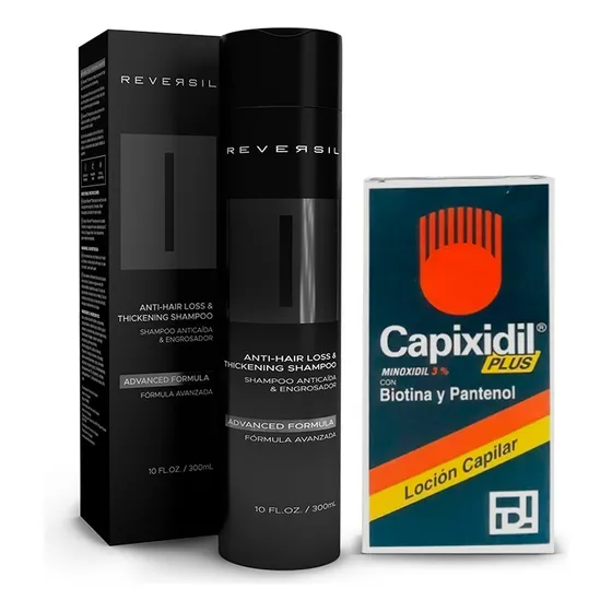 Capixidil Plus Minoxidil + Reversil® Shampoo Pack Anti Caída