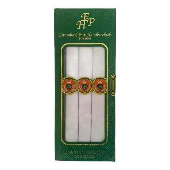 6 Pañuelos 100% Algodon De Bolsillo Cuadrados 45cm En Caja