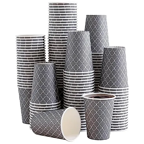 Lamosi 180 Pack 12oz Copas De Café Desechables, Copas 6459i
