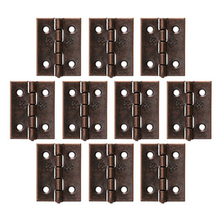 Kit 10 Mini Dobradiças Caixa Mdf 2,5 X 1,9 Cm + Parafusos Kit 10 Mini Dobradiças Caixa Mdf 2,5 X 1,9 Cm + Parafusos