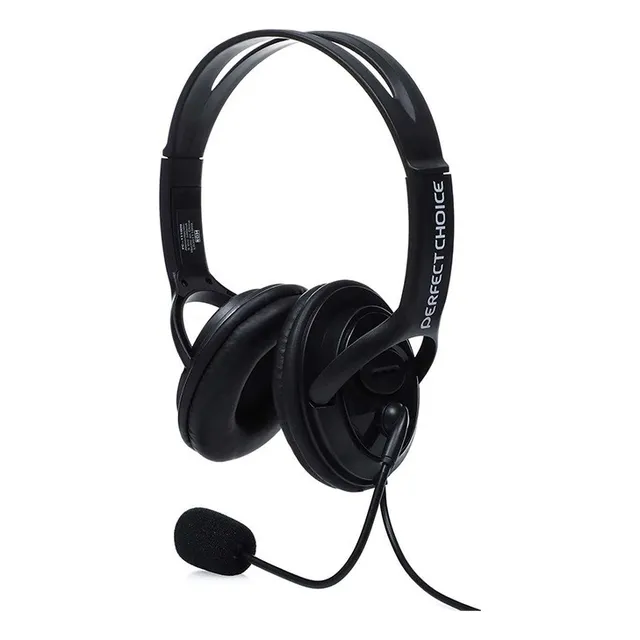 Audifonos Alambricos Perfect Choice Usb Diadema Microfono
