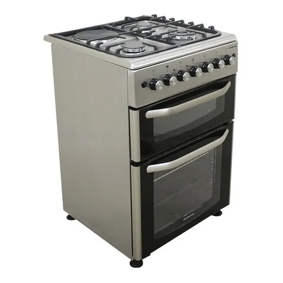 Cocina Punktal Doble Horno Convección Pk-1980 3+1 60 Cm Inox