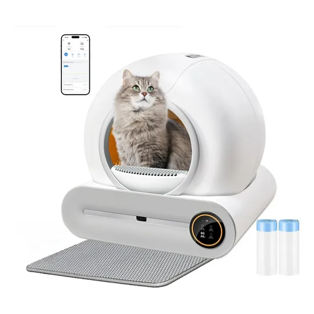 Arenero Robot Automatico Para Gatos Limpieza Baño Caja Arena