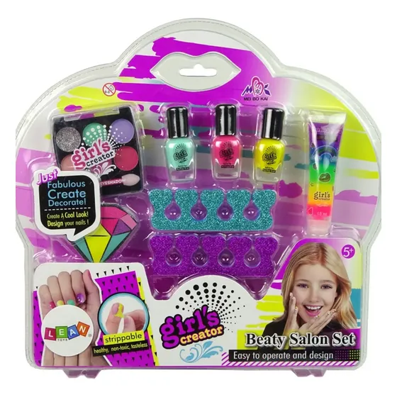 Kit Infantil De Belleza Arreglo De Uñas + Esmalte + Sombras | Cuotas sin interés