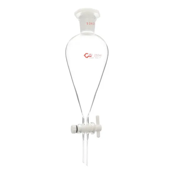 Embudo Separador En Forma De Pera De Vidrio De Borosilicato