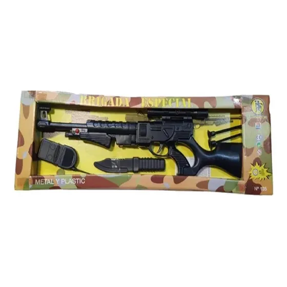 Fusil Revolver Metal Plastico Dardos Cebita Gonher Jretro