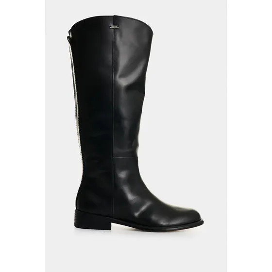 Vélez Botas De Cuero Para Mujer Kalahari Negro 37