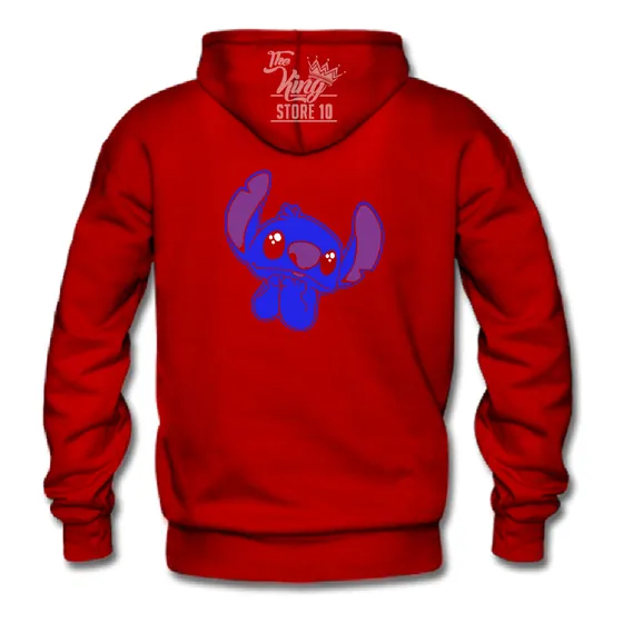 Poleron Cierre + Taza, Stitch Ilusionado, Lilo & Stitch, Experimento, Extraterrestre, Serie /  The King Store