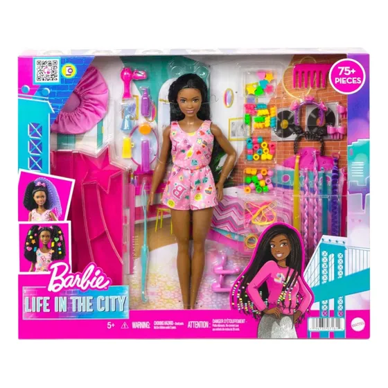 Barbie Muñeca Con Accesorios De Peluqueria Life In The City