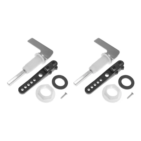 Doitool 2sets Flusher Lever Decorative Replace Tank Bowl