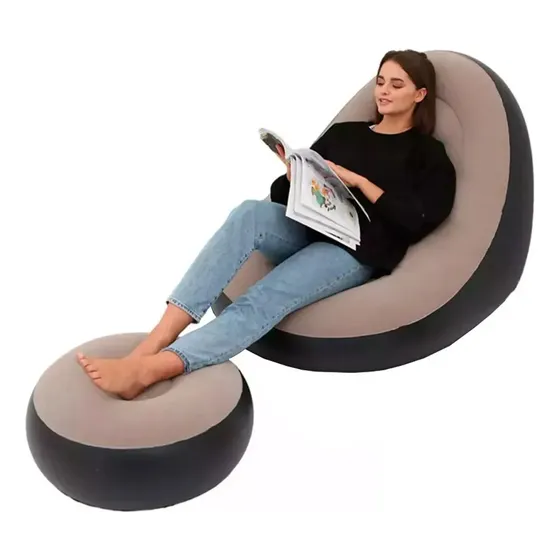 Sillon Sofa Inflable Puff Apoya Pies Living Pileta Playa