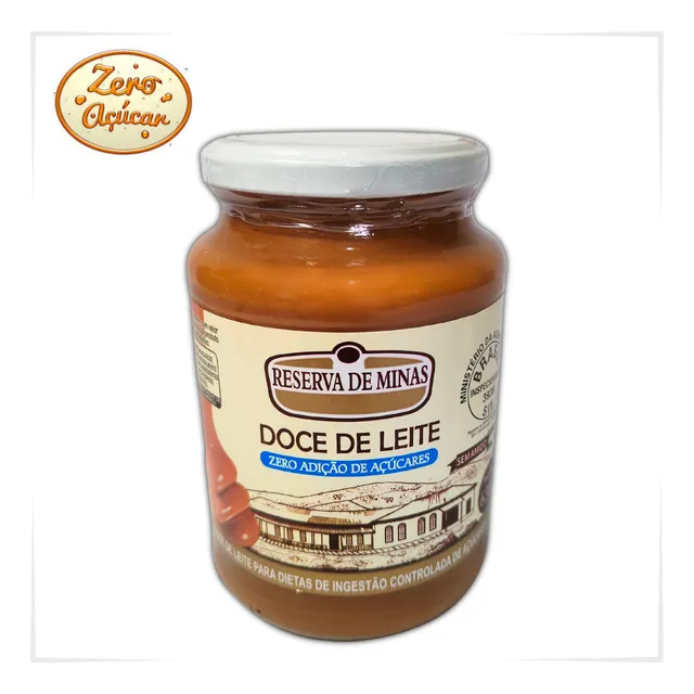 Doce De Leite Diet 630g Reserva De Minas - Zero Açúcar