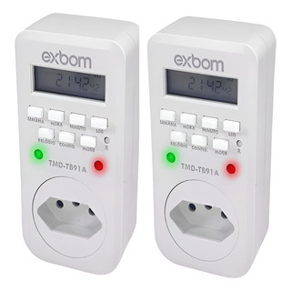 Kit X 2 Temporizador Timer Digital Lcd Programável Bivolt Kit X 2 Temporizador Timer Digital Lcd Programável Bivolt