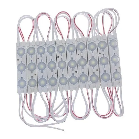 Modulo 3 Led Con Lupa Chip 5050 Blanco Y De Colores Avisos 
