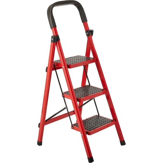 Escalera De 3 Peldaños Antideslizantes Metalica Modelo Ev